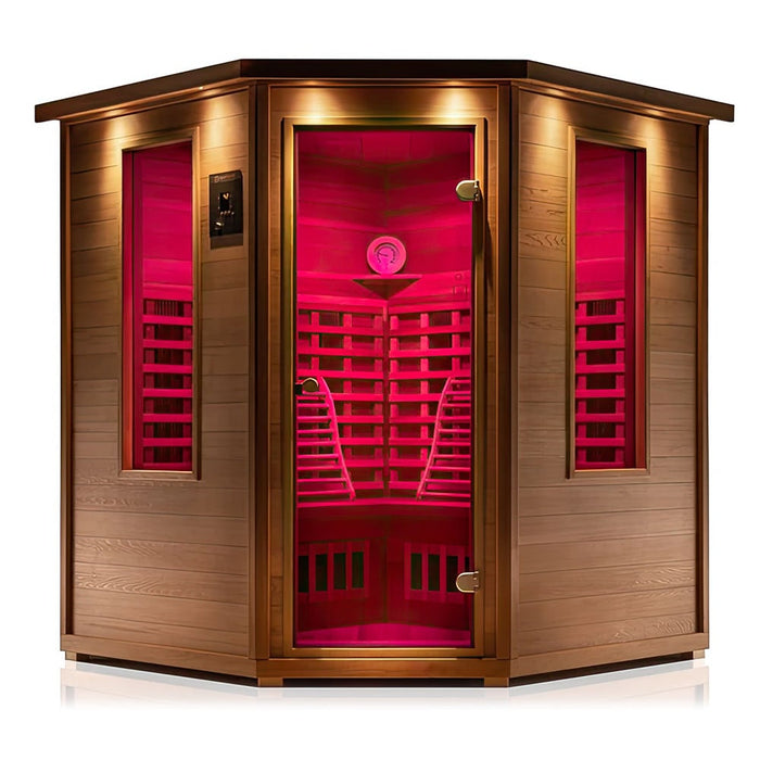 Axotherm Infrarotkabine Lifestyle160 Infrarotsauna 4 Personen Bausatz Relaxen